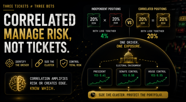 Correlated Markets in Prediction Markets: Managing Portfolio Risk
