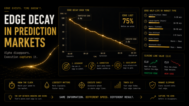 Edge Decay in Prediction Markets: Why Alpha Disappears