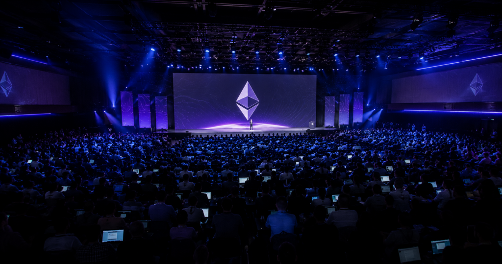 Ethereum conference schedule 2026 showing ETHDenver February EthCC March DevCon 8 November and global Ethereum ecosystem events with market relevance