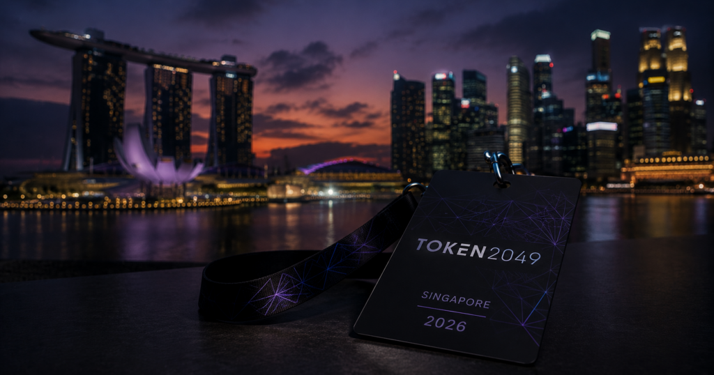 TOKEN2049 Singapore October 2026 crypto conference calendar marker largest institutional Web3 event in Asia with prediction market trading implications. crypto holidays calendar 2026