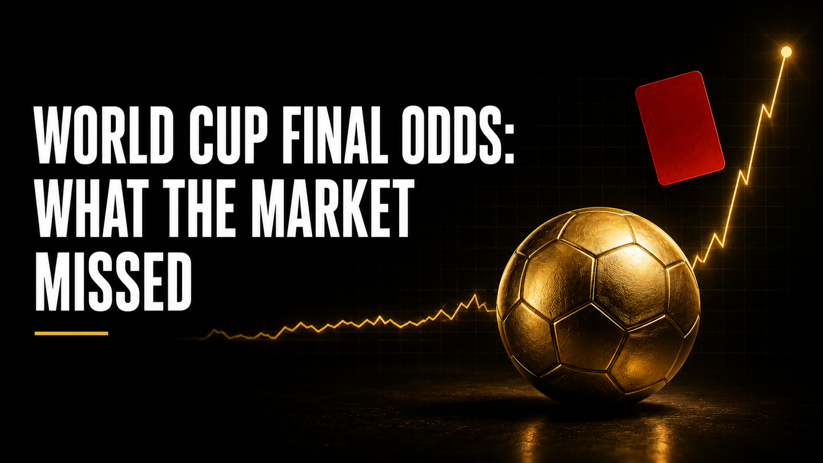 World cup final odds chart overlaid on a packed night match atmosphere