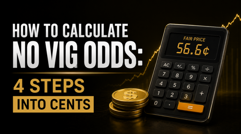 How to calculate no vig odds and convert a sportsbook line into a fair price in cents
