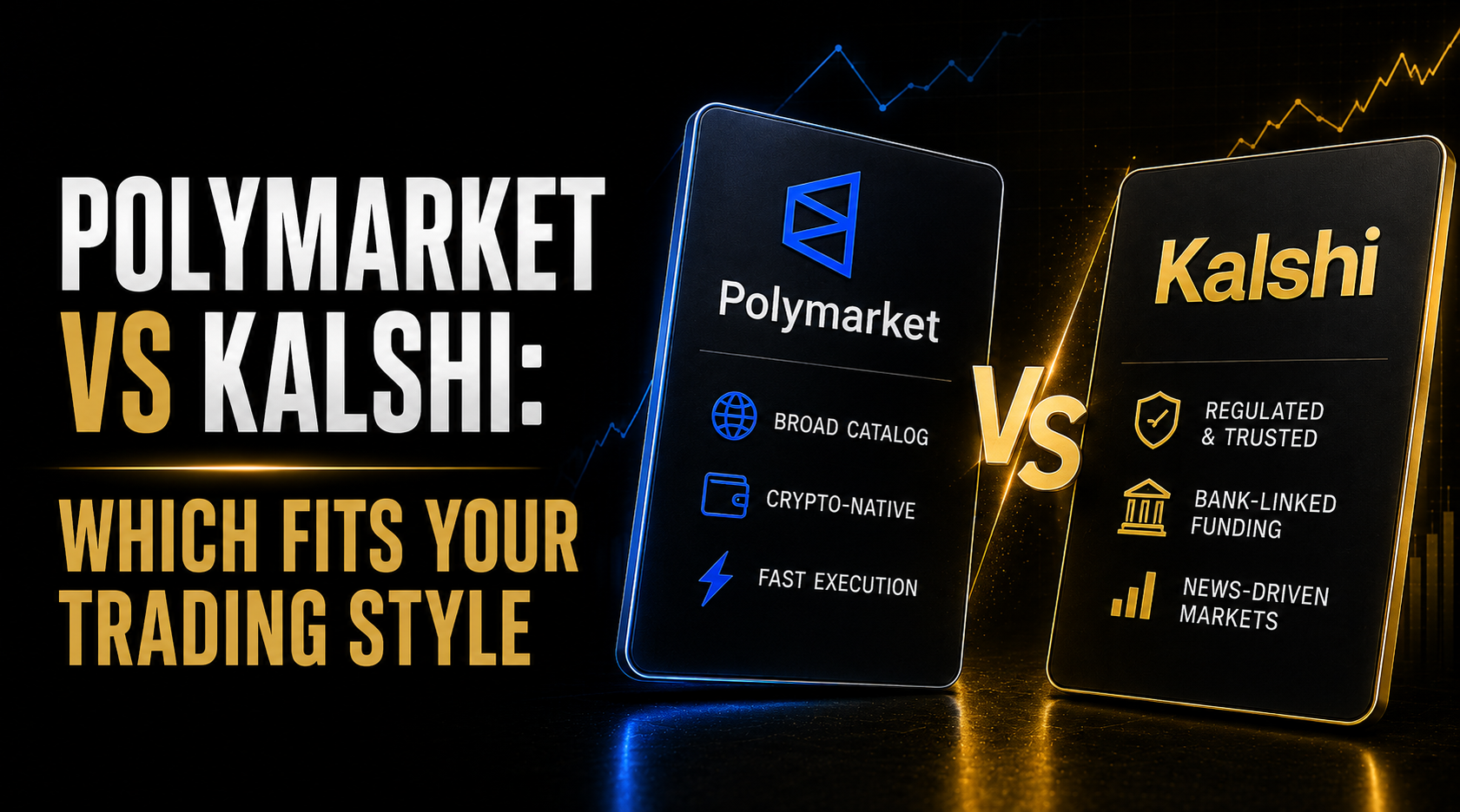Trading style comparison table showing which trader archetypes fit Polymarket vs Kalshi